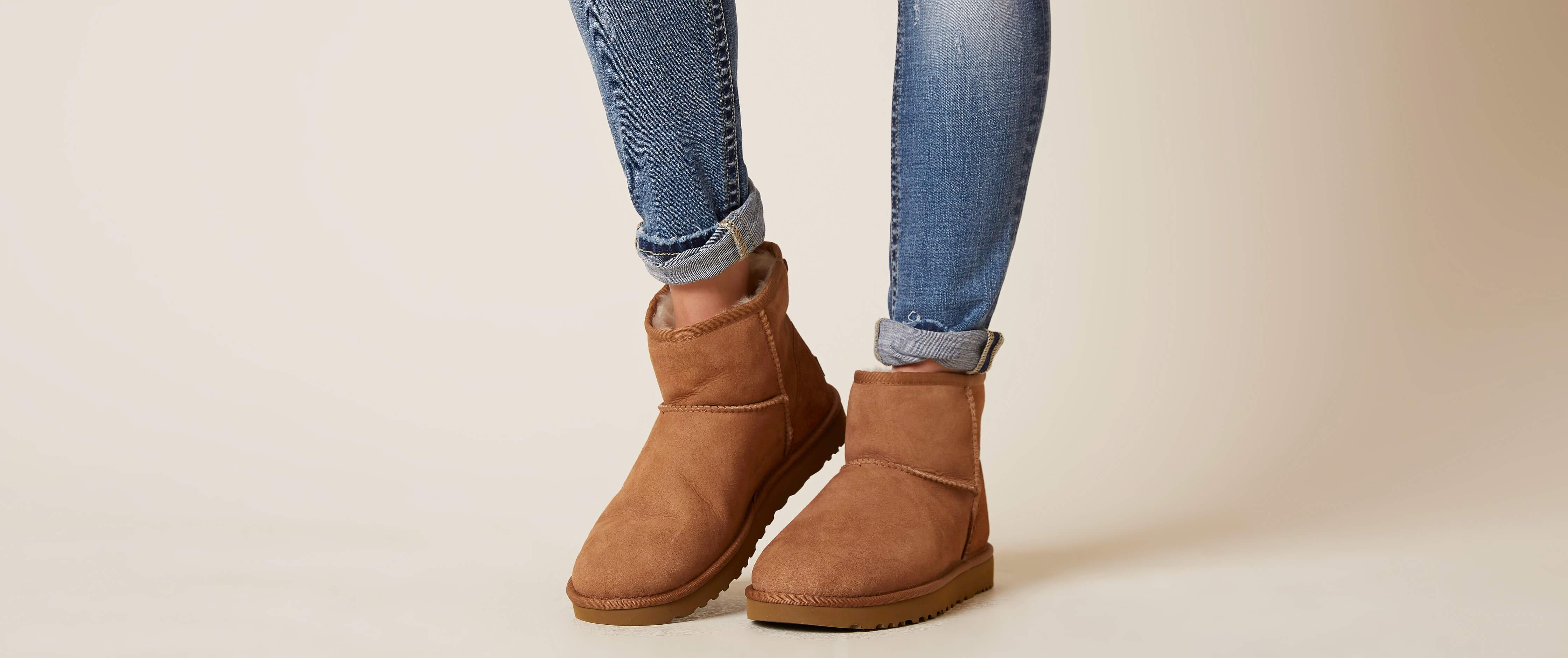 ugg classic mini chestnut waterproof leather