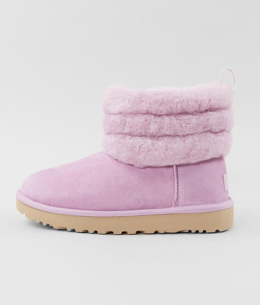 Fluff mini deals quilted uggs pink