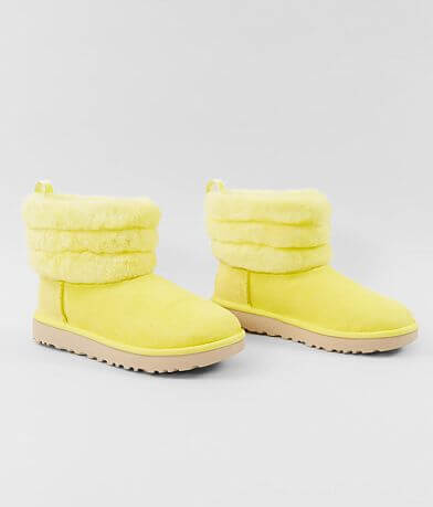 UGG&#174; Fluff Mini Quilted Suede Ankle Boot MISC_DETAIL_1