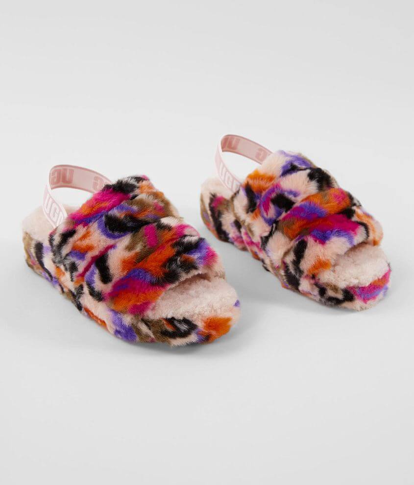 UGG Fluff Yeah Slide Women s Shoes in Multi Buckle