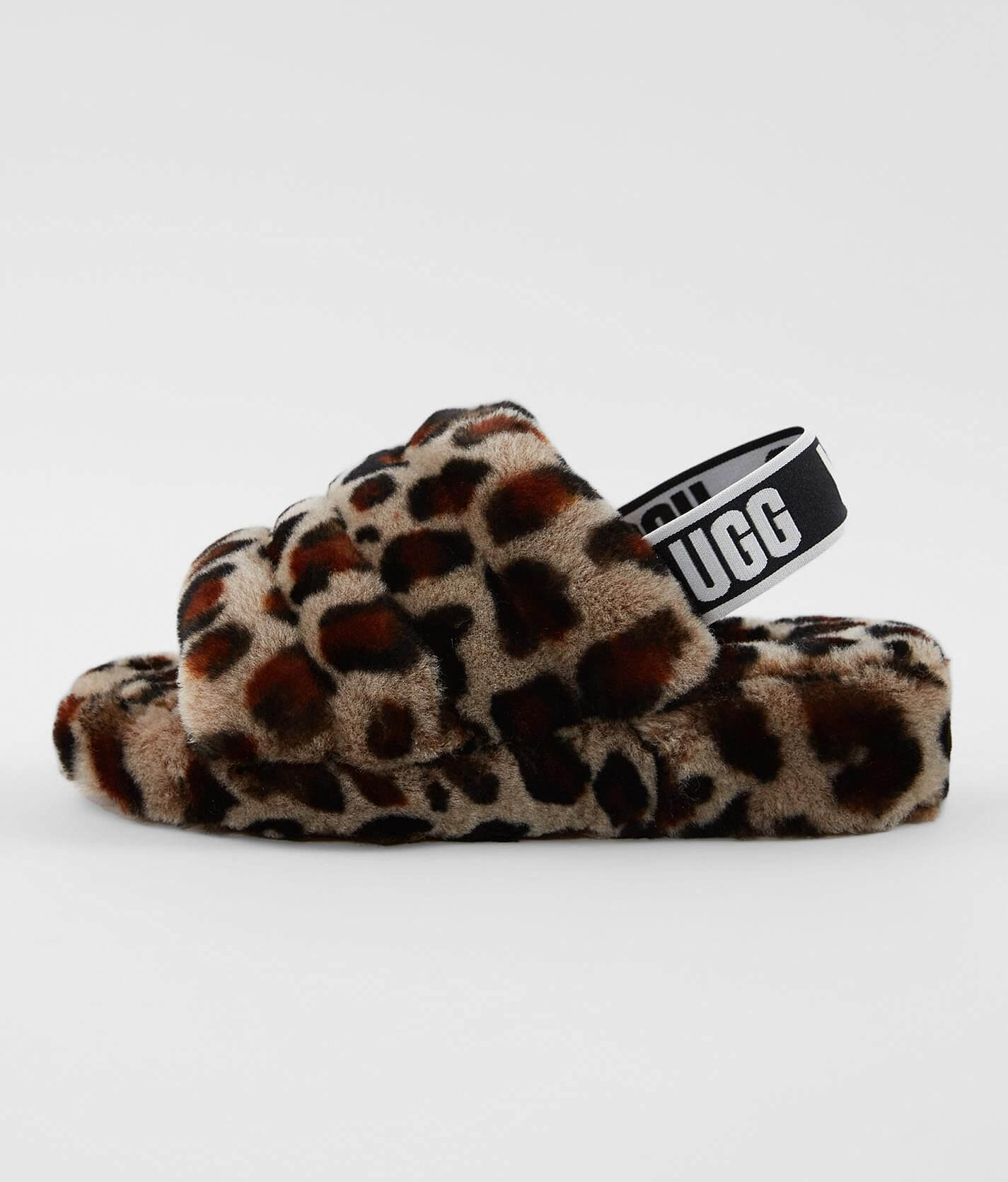 UGG® Fluff Yeah Leopard Slide - Women's Shoes in Amphora | Buckle