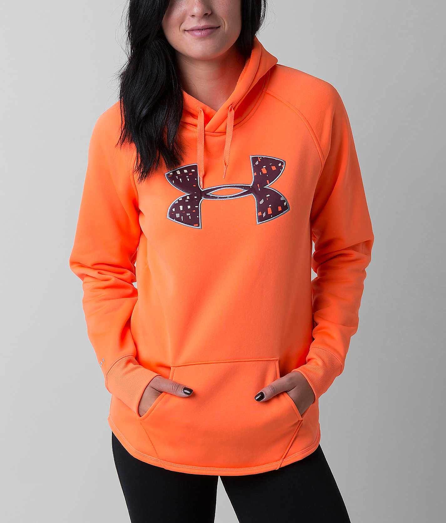 Under Armor New York Mets hoodie sweatshirt sweater adult small orange  pullover