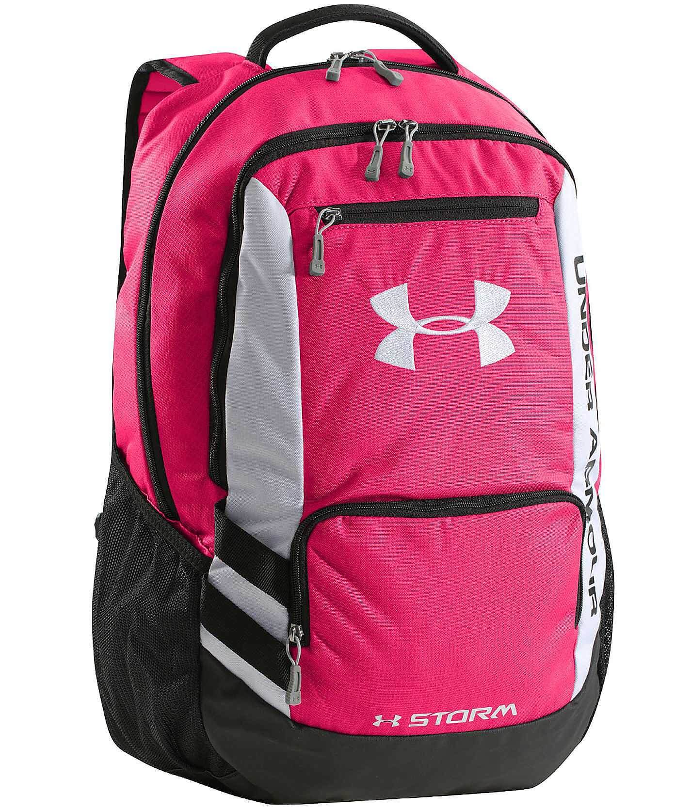 Under Armour® Hustle Backpack - Women's Accessories in Pinkadelic Lead