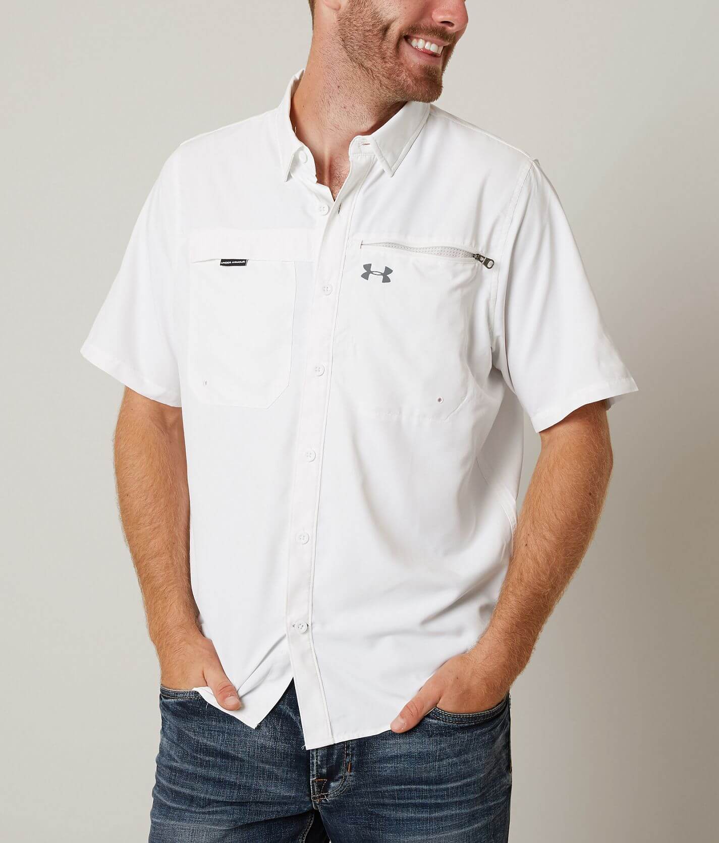 Under Armour® Fish Stalker Shirt - Men's Shirts in White