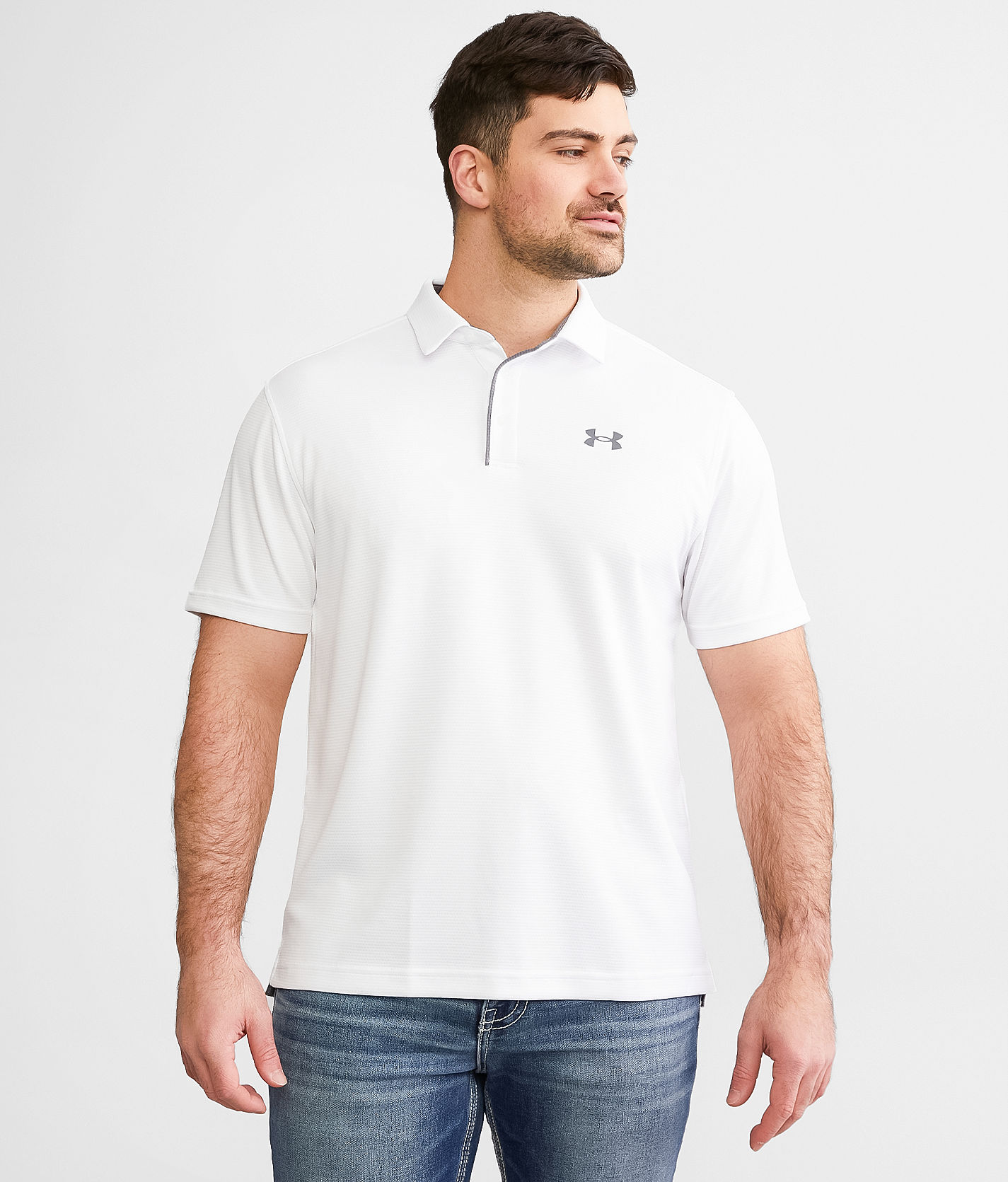 Under armour cheap men's white polo