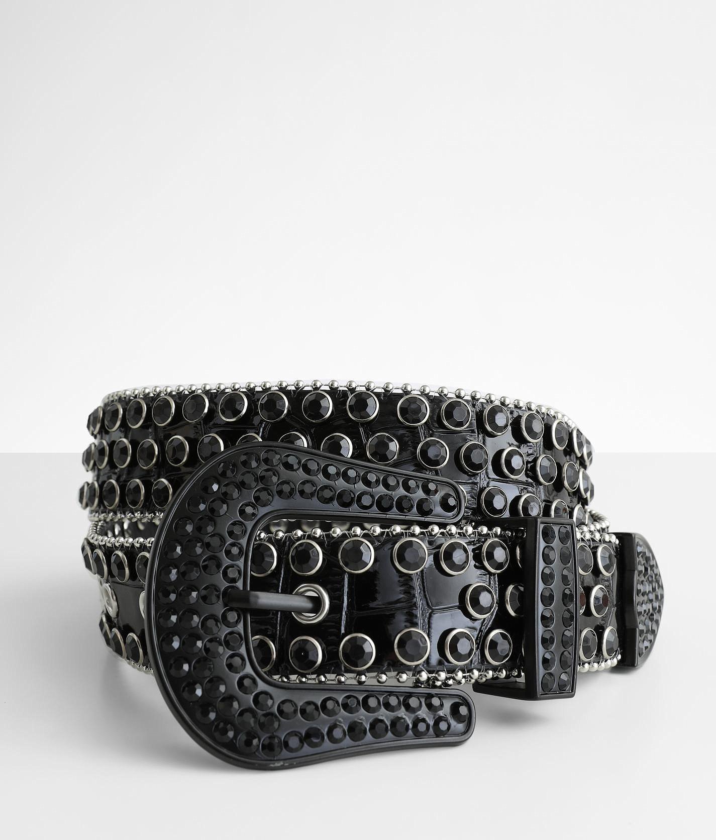 Industrial Indigo Rhinestone Belt - Men's Belts In Black | Buckle