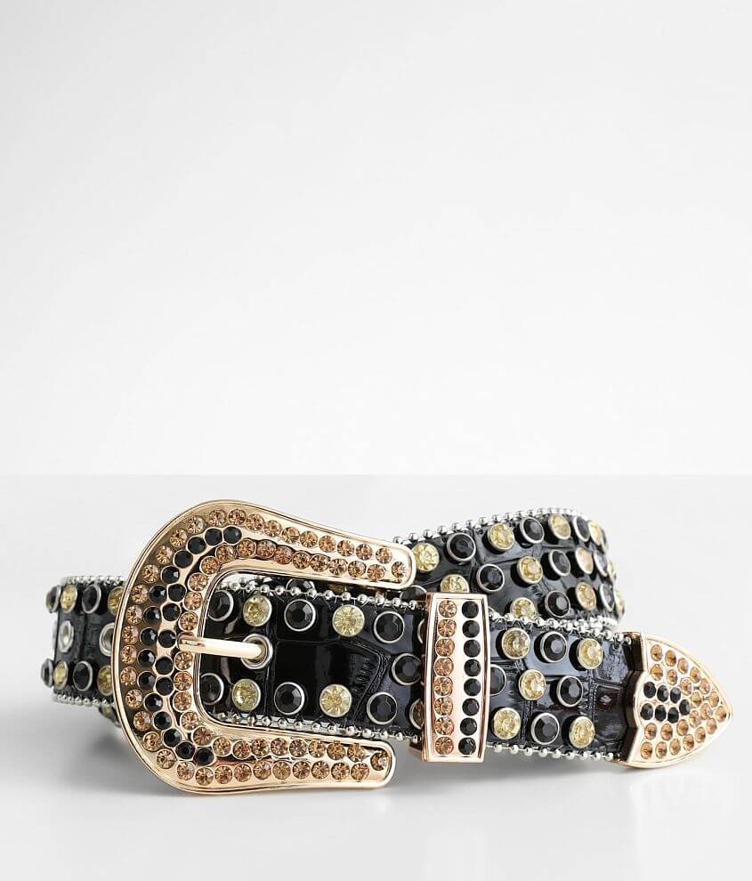 Industrial Indigo Rhinestone Belt