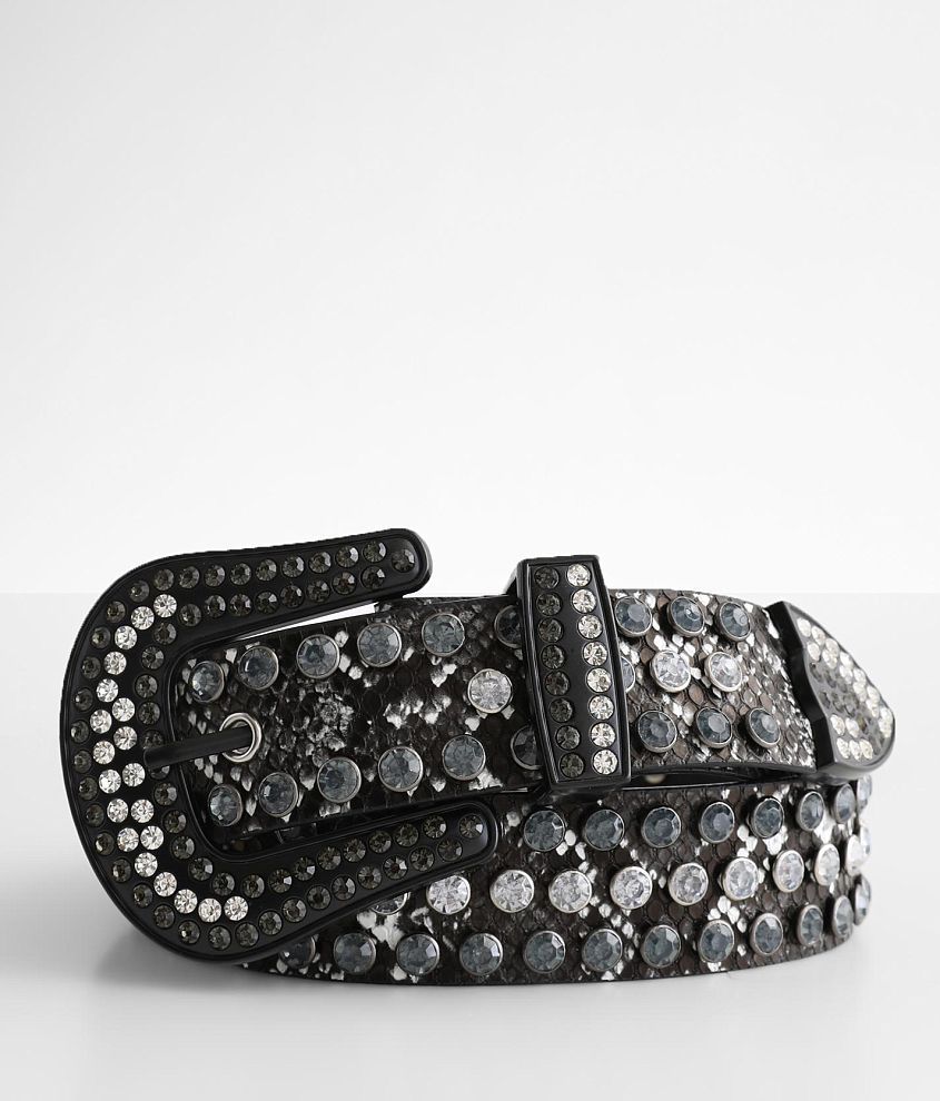 Black and Silver Snake Designer Belt- Order Wholesale