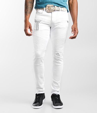 Men s White Jeans Buckle