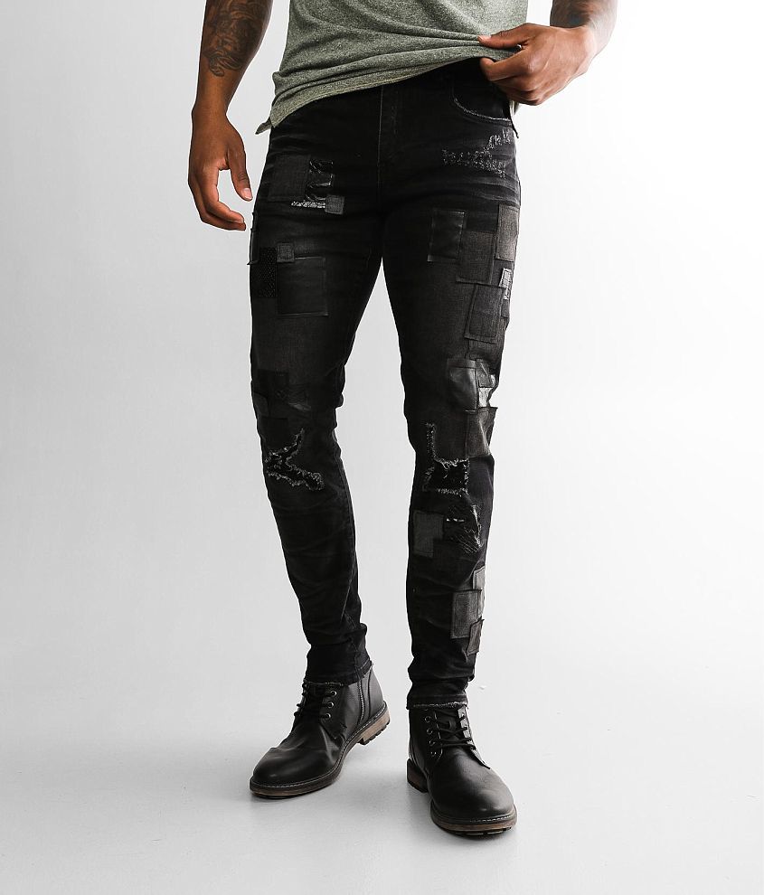 Industrial Indigo Skinny Stretch Jean - Men's Jeans in Black Wash