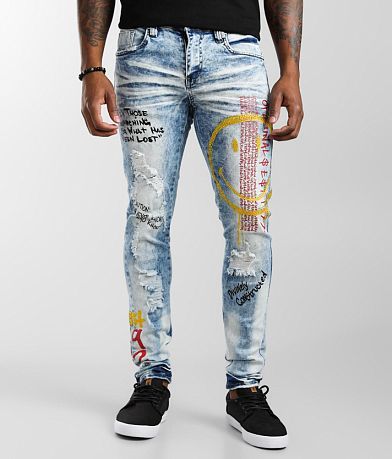 Industrial Indigo Skinny Stretch Jean front view
