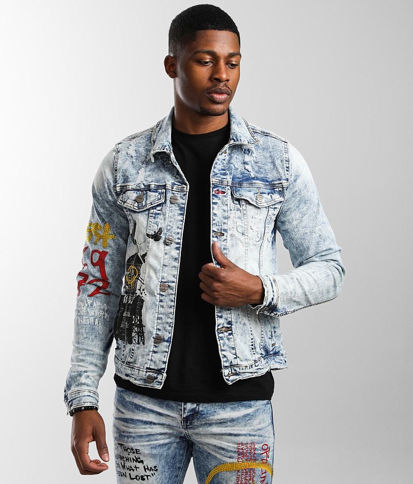 Industrial Indigo Denim Stretch Jacket - Men's Coats/Jackets in Indigo