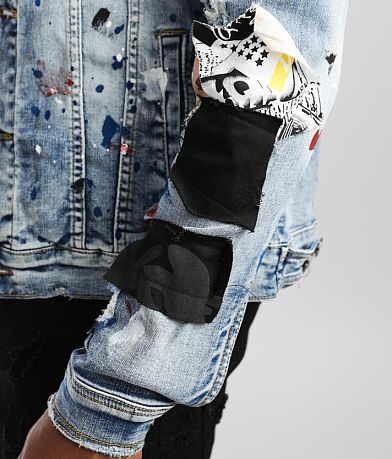 Industrial Indigo Patch Denim Stretch Jacket MISC_DETAIL_1