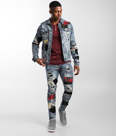 Industrial Indigo Patch Denim Stretch Jacket MISC_DETAIL_5