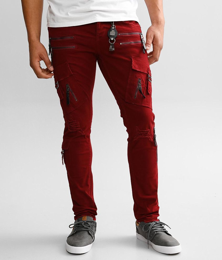 Koopje Verstenen replica Smuggler's Moon Slim Stretch Jean - Men's Jeans in Burgundy | Buckle