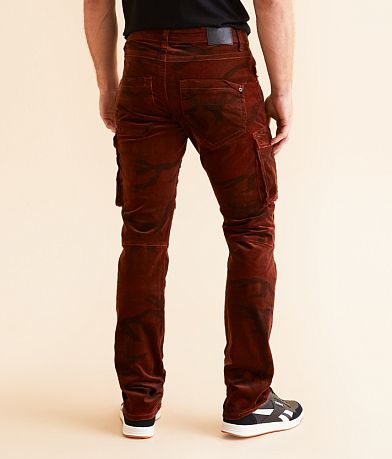 Smuggler&apos;s Moon Slim Straight Camo Corduroy Stretch Jean back view