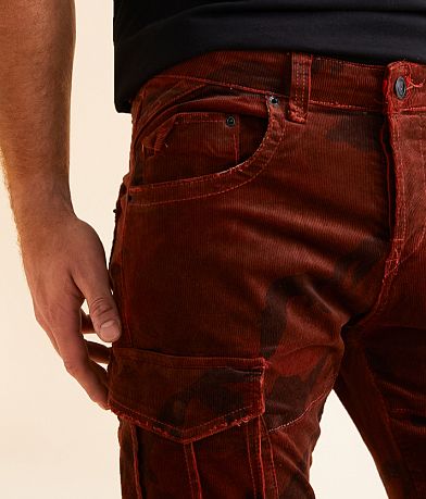 Smuggler&apos;s Moon Slim Straight Camo Corduroy Stretch Jean misc detail 1 view