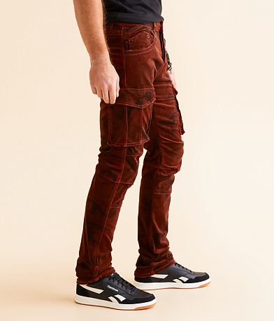 Smuggler&apos;s Moon Slim Straight Camo Corduroy Stretch Jean full right side view