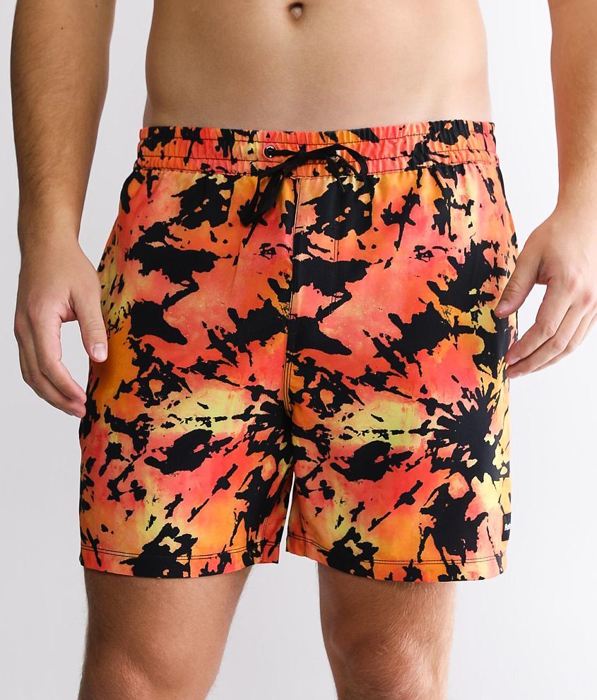 Hurley Cannonball Volley Stretch Swim Trunks - Men's Swimwear in Ember ...