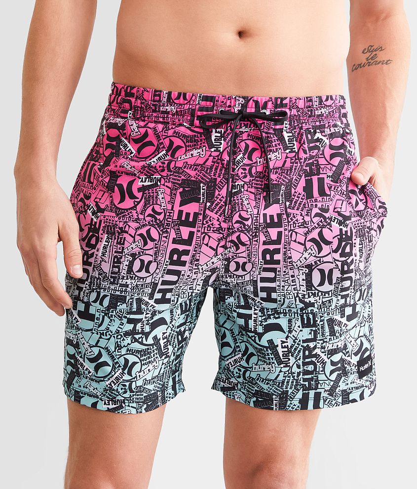 Hurley Cannonball Volley Stretch Swim Trunks