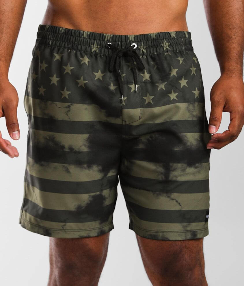 Hurley Independence Volley Boardshort Men's Swimwear in Sequoia Buckle