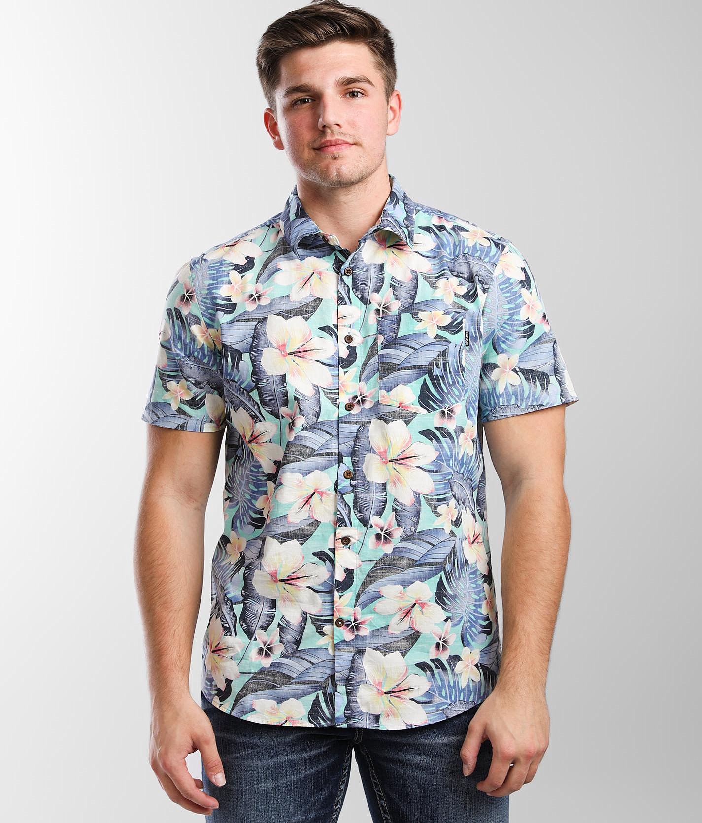 diffused blue shirt