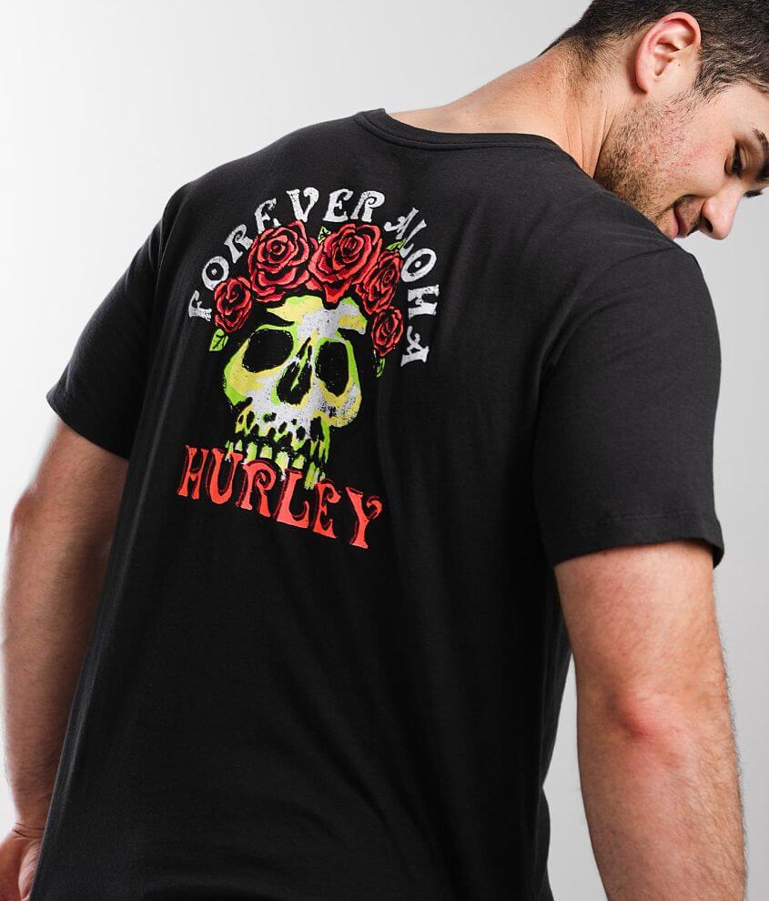 Hurley Skull Flowers T-Shirt front view