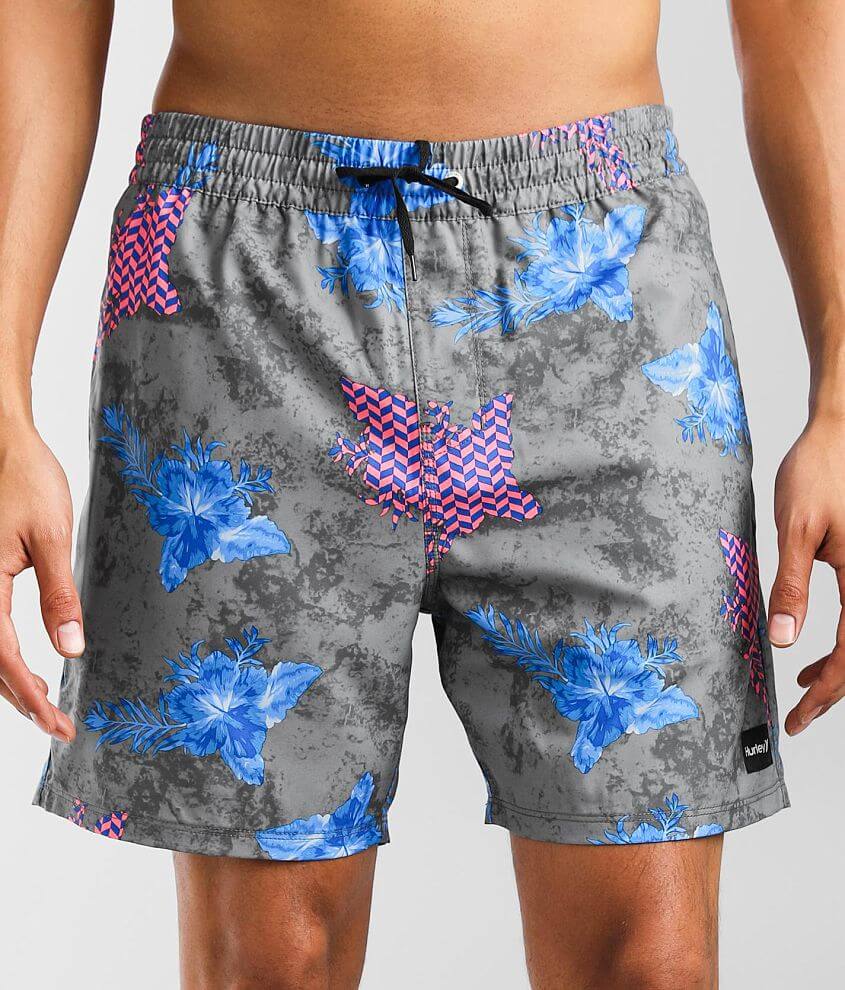 Hurley Popoyo Volley Boardshort Men S Boardshorts In Smoke Grey Buckle