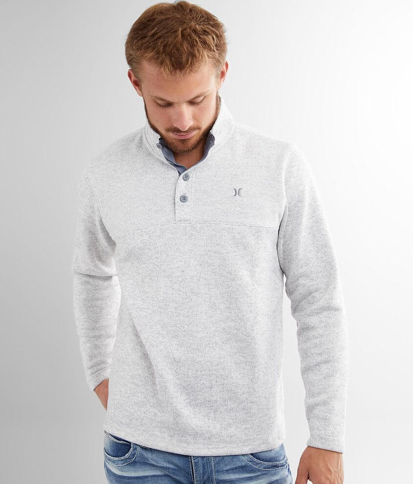 Hurley Pullover Morgan Maglione Uomo - Vestibilità Rilassata, Righe, Acrilico, Etichetta Iconica - 5