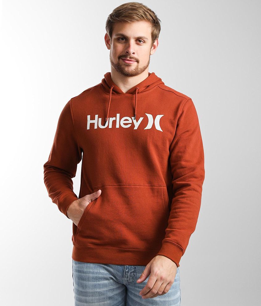 Hurley One Only Hooded Sweatshirt Men s Sweatshirts in Redstone Light Bone Buckle