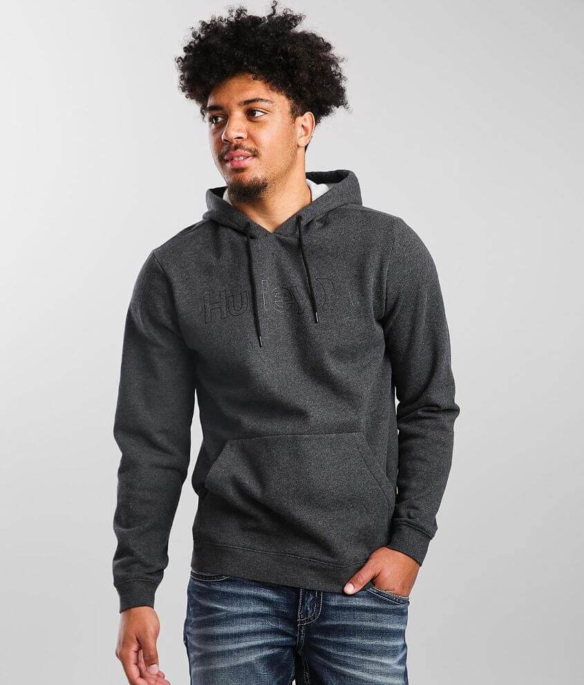 pint en million plejeforældre Hurley Surf Check Hooded Sweatshirt - Men's Sweatshirts in Black Heather |  Buckle