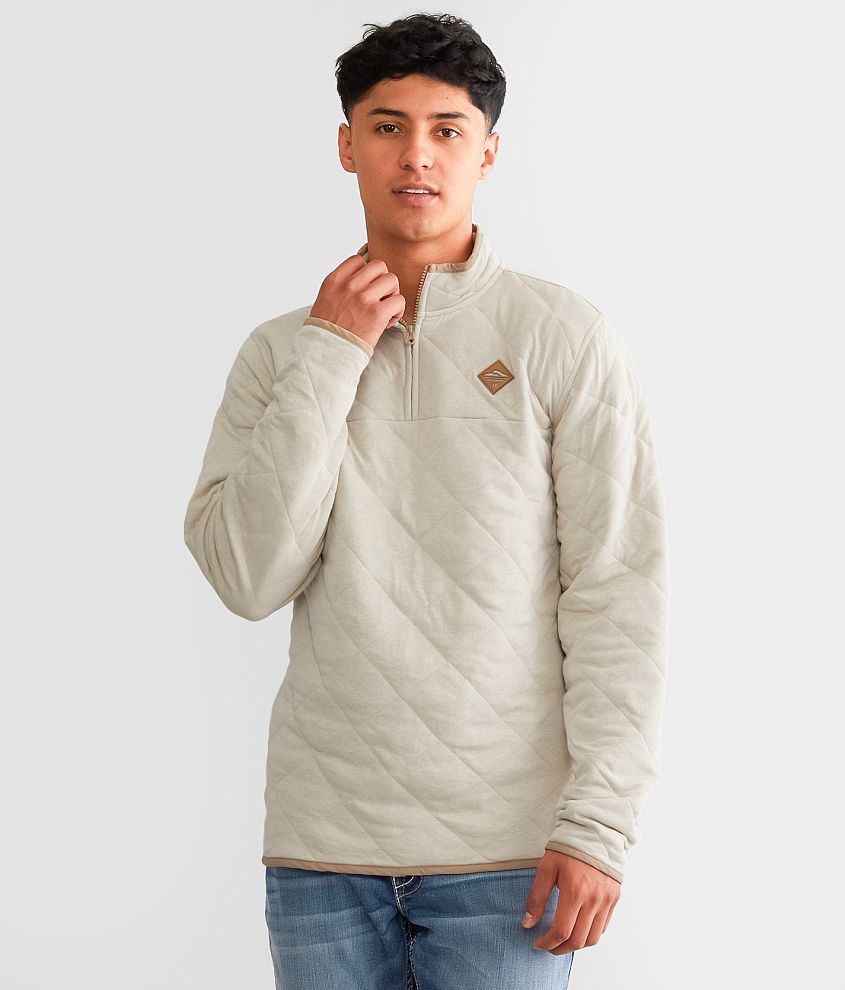 Mens quilted outlet quarter zip pullover