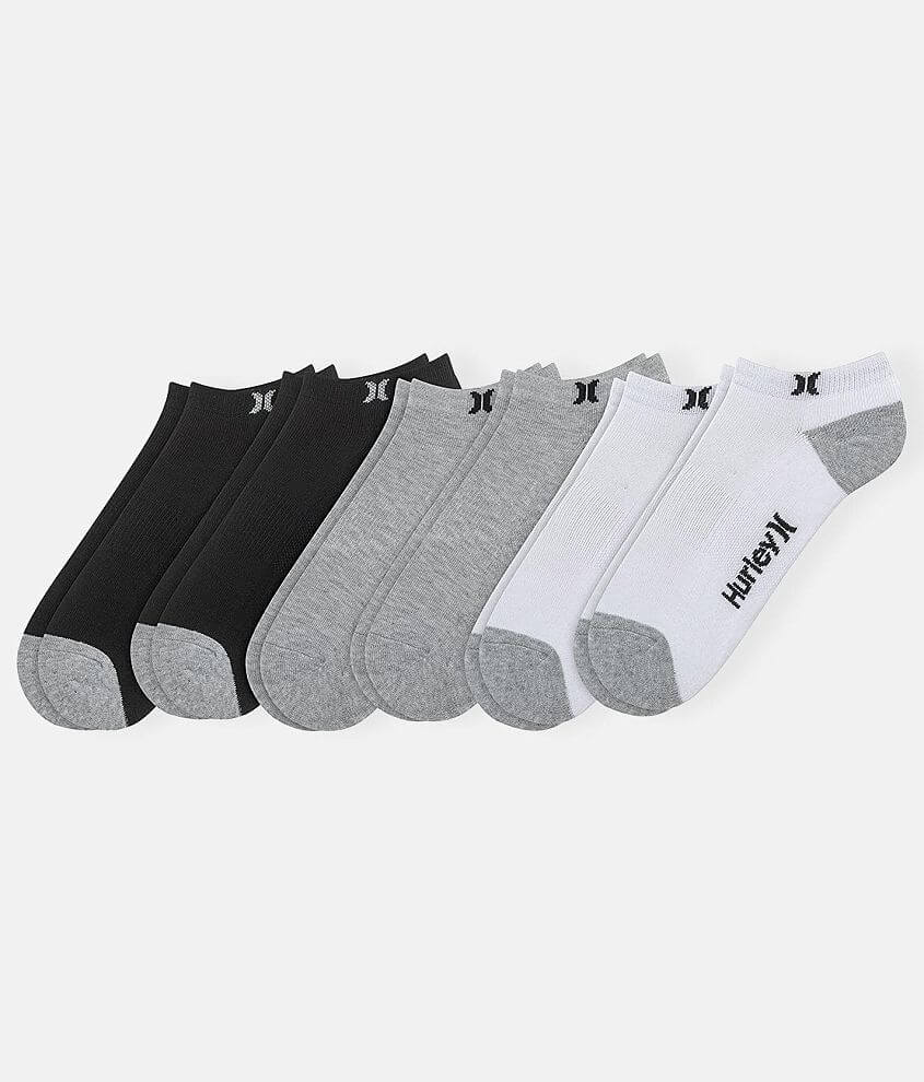 Hurley 6 Pack Low Cut Socks front view