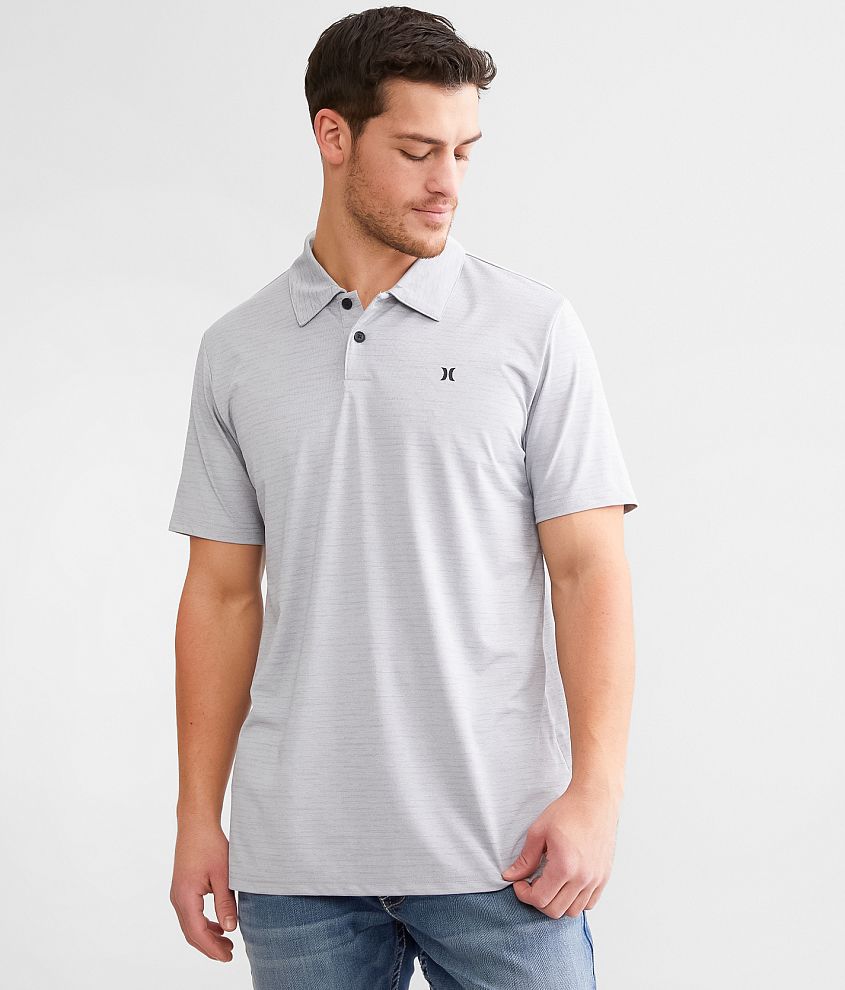 Hurley Saddle Polo Men s Polos in Lt Stone Grey Buckle