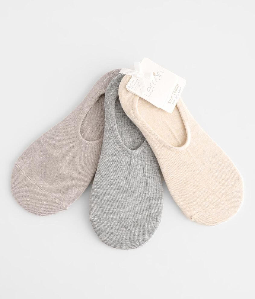 Lemon 3 Pack Perfection Liner Socks front view