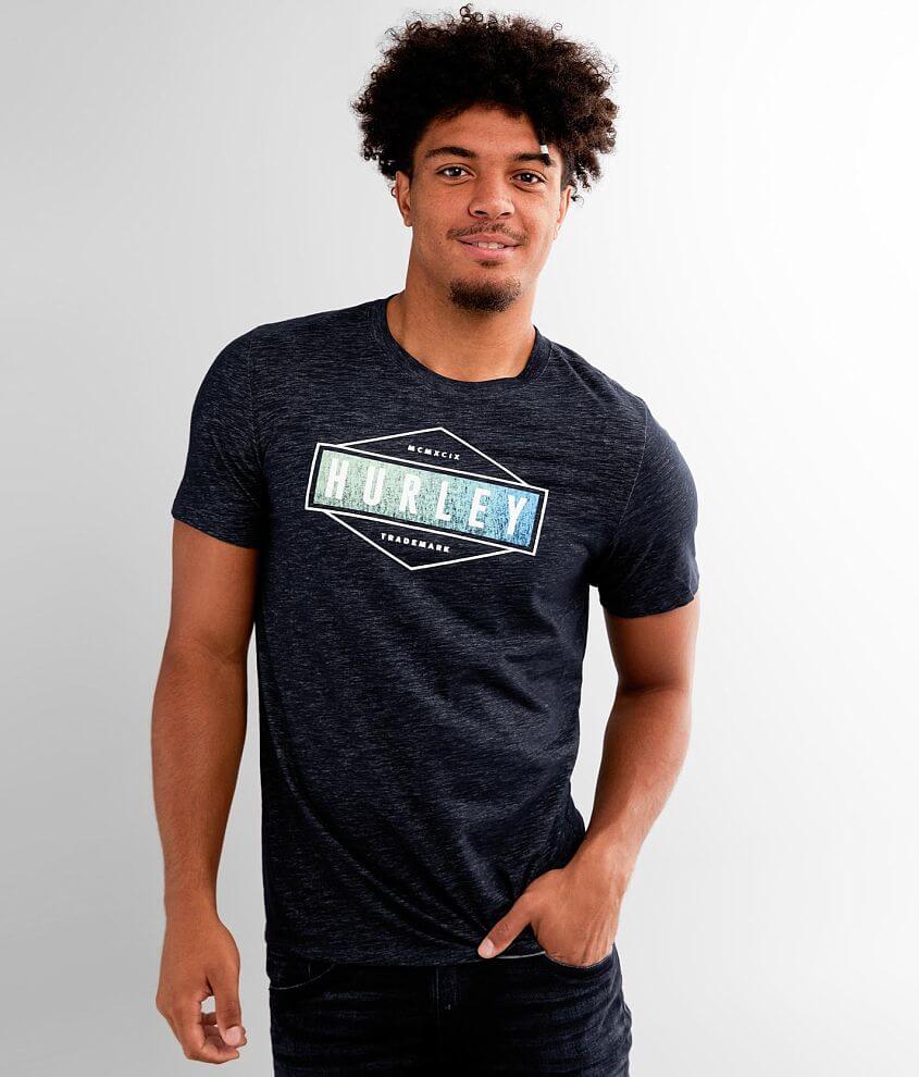 Hurley Diamond Dri-FIT T-Shirt - Men's T-Shirts in Dark Obsidian Ocean ...