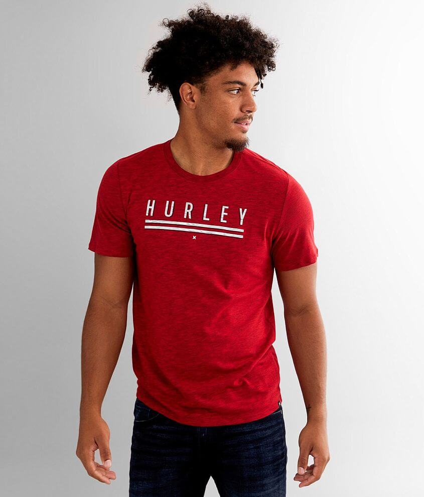 Hurley Enlisted Dri-FIT T-Shirt - Men's T-Shirts in Gym Red Black ...