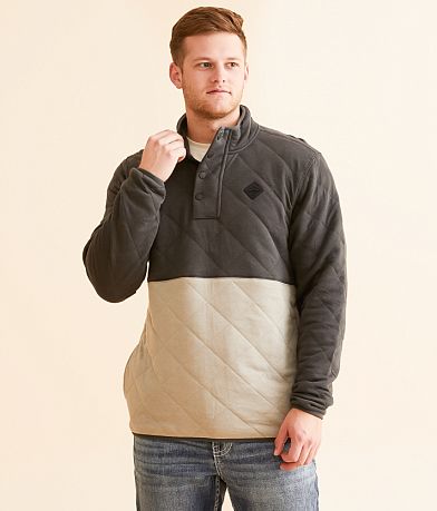 Hurley Quilted Quarter Snap Pullover front view