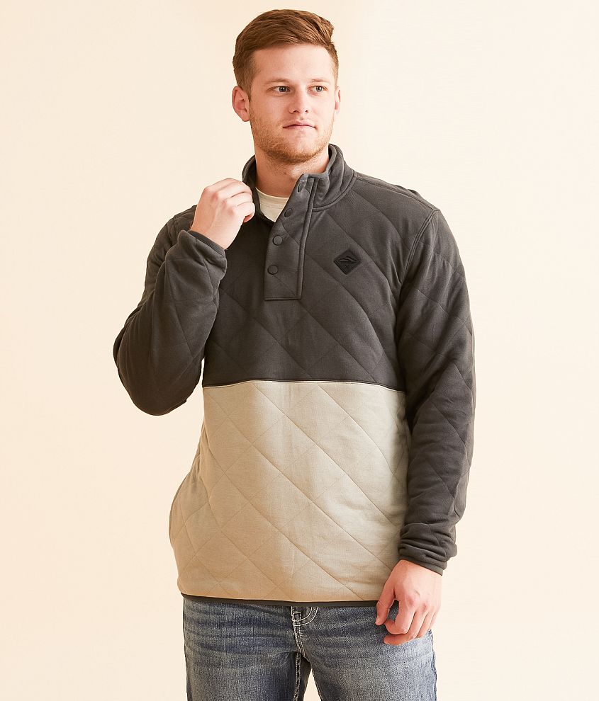 Hurley Quilted Quarter Snap Pullover front view