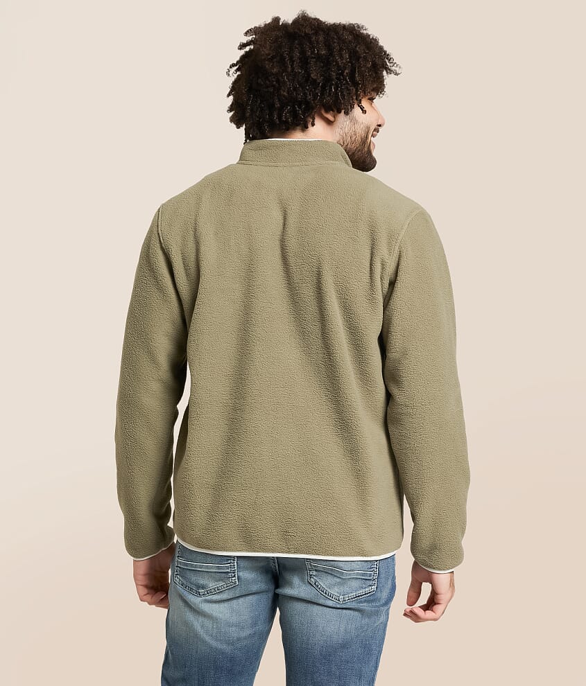 Debossed Blocked Quarter Snap Pullover