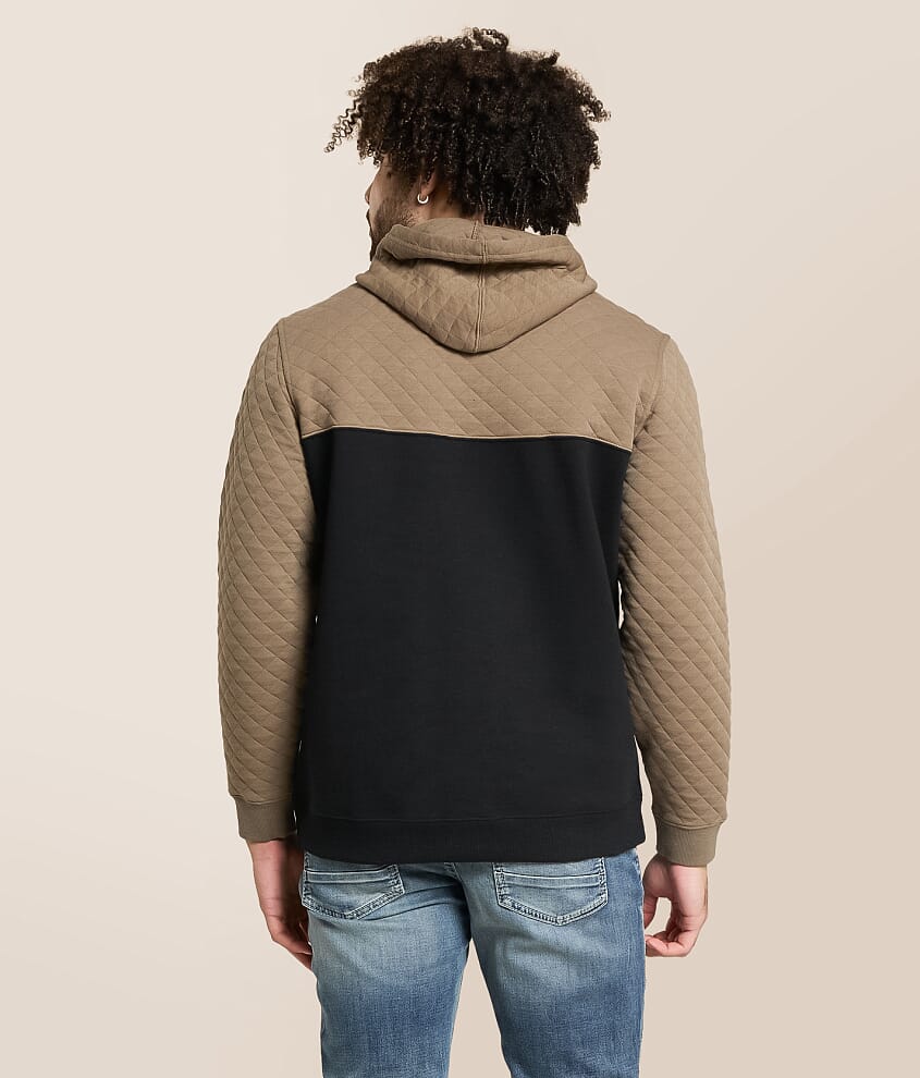 Quilted Slub Hooded Sweatshirt