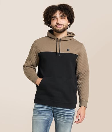 Hurley Quilted Slub Hooded Sweatshirt front view