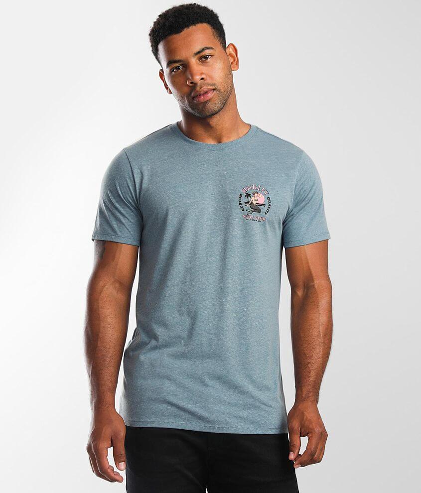 Hurley Pacific Surf Club T-Shirt - Men's T-Shirts in Rift Blue Lt ...