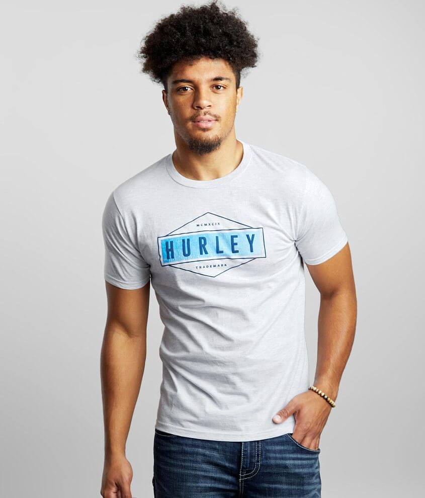 Hurley Diamond T-Shirt - Men's T-Shirts in Ash Grey | Buckle