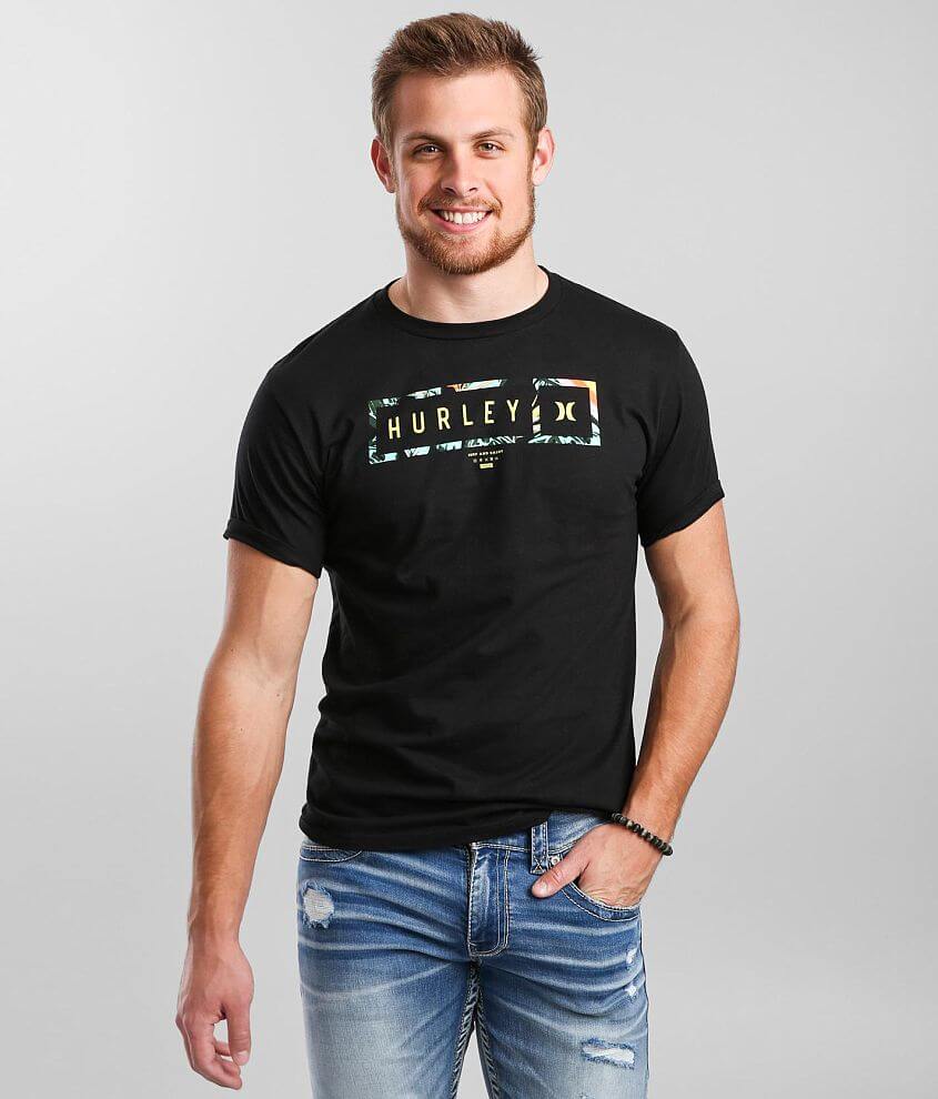 Hurley Bars T-Shirt - Men's T-Shirts in Black | Buckle