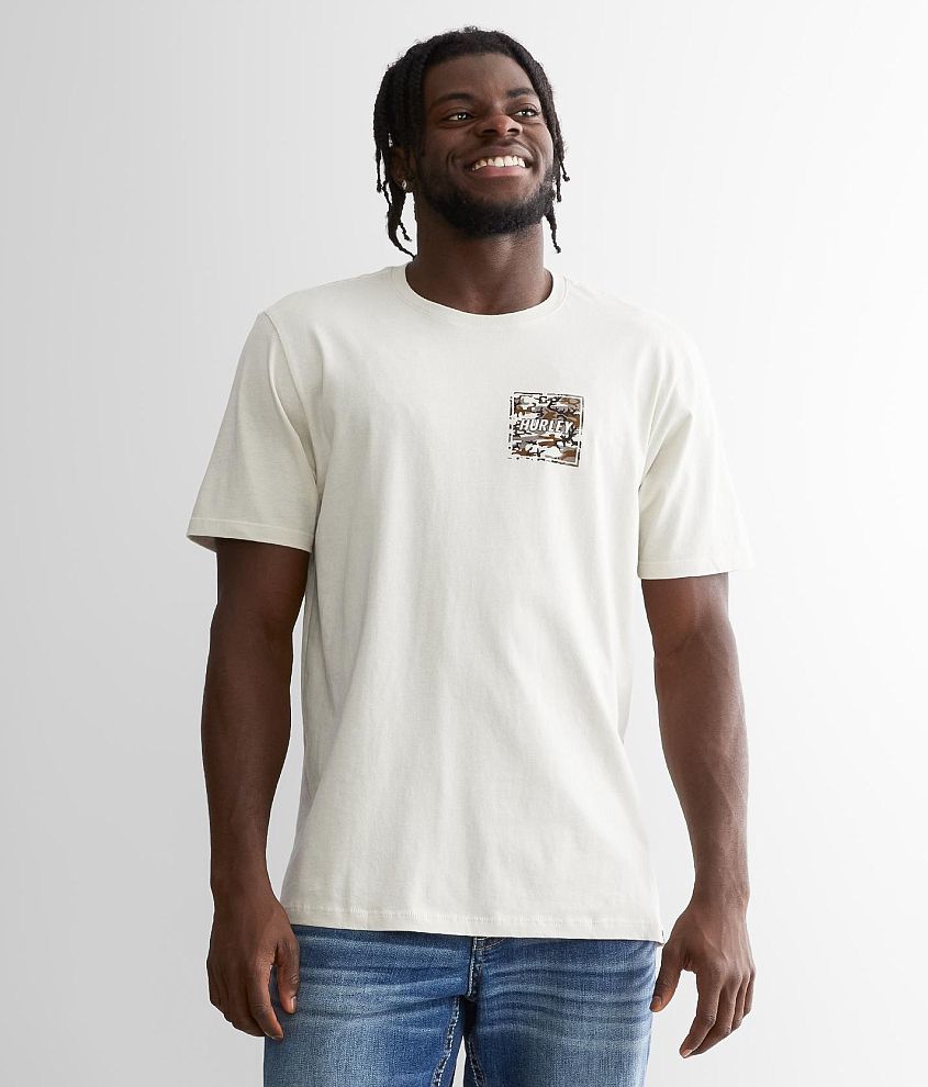 Hurley Everyday Four Corner T-Shirt - Men's T-Shirts in Bone | Buckle