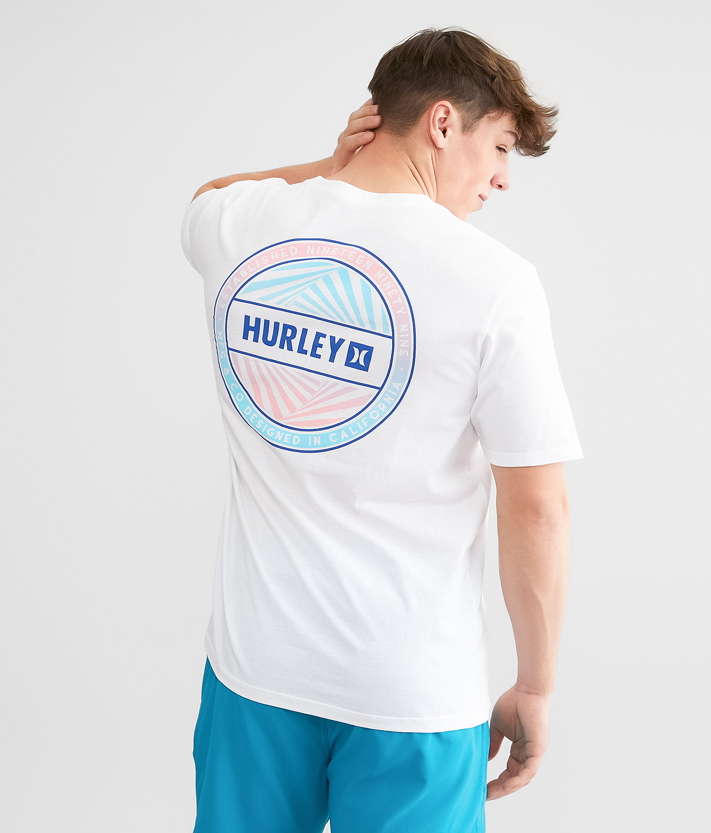 Hurley Everyday Vortex T-Shirt - Men's T-Shirts in White