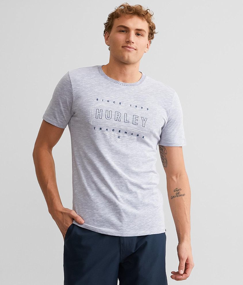 Hurley Sections T-Shirt - Men's T-Shirts in White Navy | Buckle