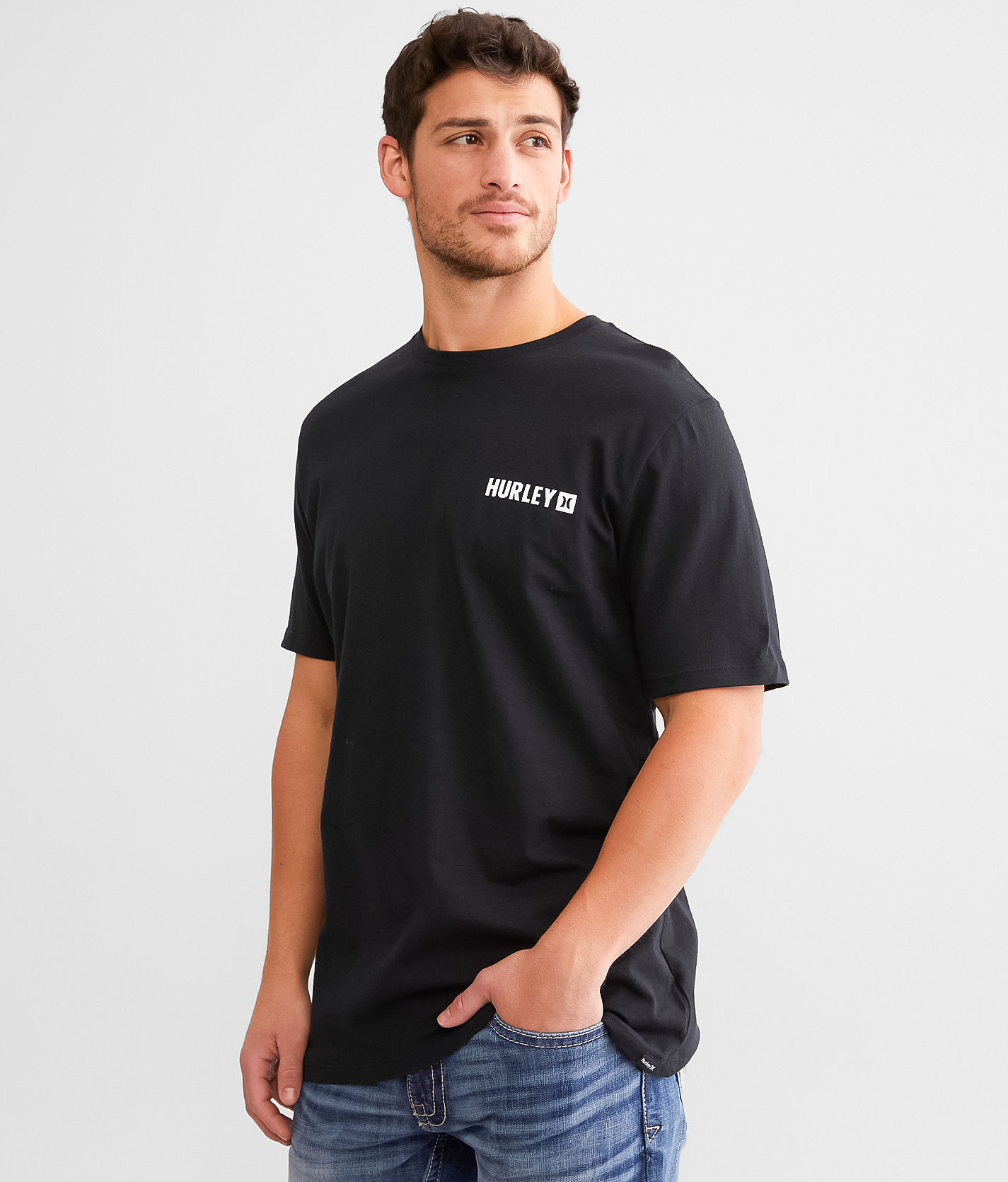 hurley black t shirt