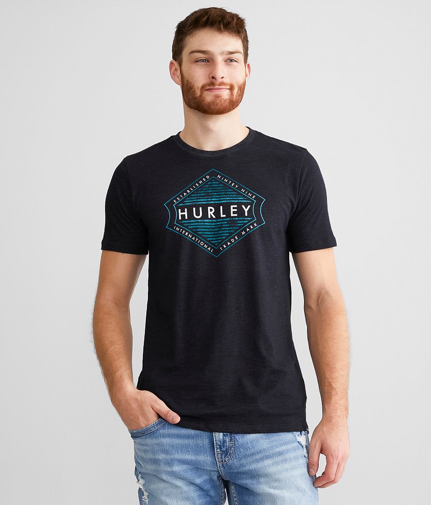 Hurley Resto Mod T-Shirt - Men's T-Shirts in Black Pure Platinum | Buckle